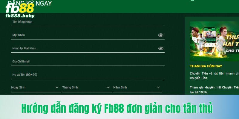 Hướng dẫn đăng ký Fb88